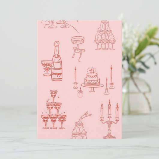 Flat Hartelijk dank Bedankkaart (Staand voorkant)