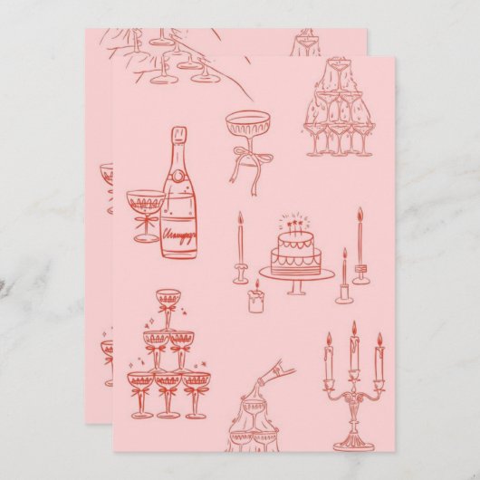 Flat Hartelijk dank Bedankkaart (Voorkant / Achterkant)