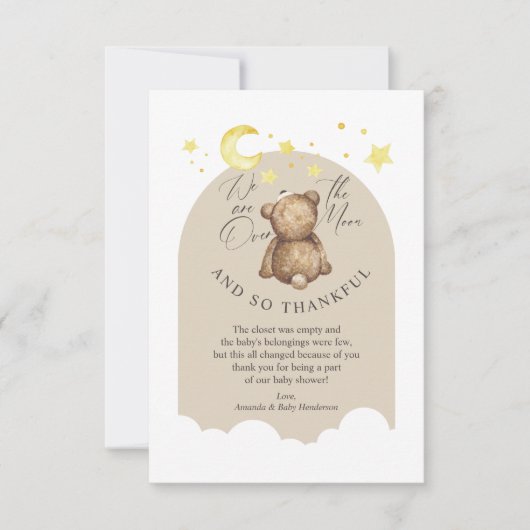 Flat Hartelijk dank Bedankkaart (Voorkant)