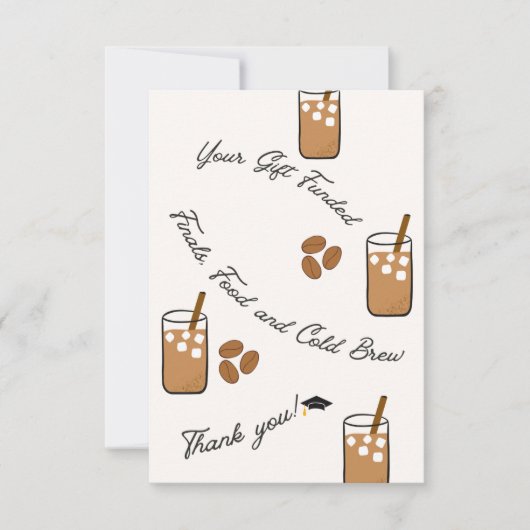 Flat Hartelijk dank Bedankkaart (Voorkant)