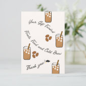 Flat Hartelijk dank Bedankkaart (Staand voorkant)