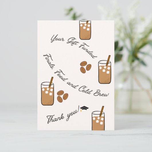 Flat Hartelijk dank Bedankkaart (Staand voorkant)