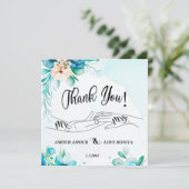 Flat Hartelijk dank Bedankkaart (Staand voorkant)