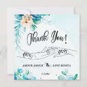 Flat Hartelijk dank Bedankkaart (Voorkant)