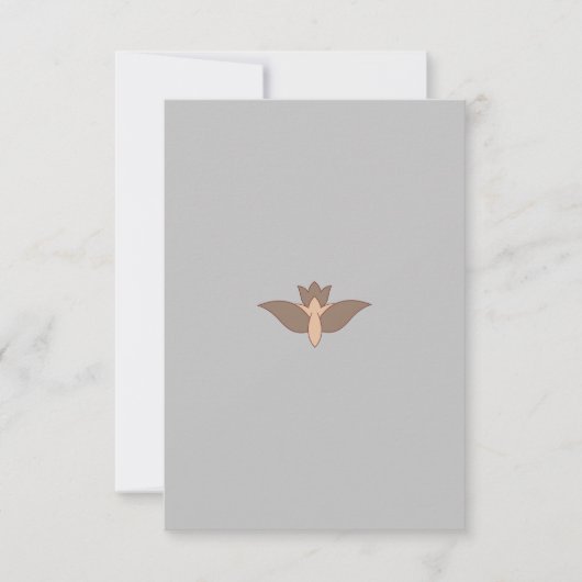 Flat Hartelijk dank Bedankkaart (Voorkant)