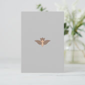 Flat Hartelijk dank Bedankkaart (Staand voorkant)