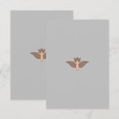 Flat Hartelijk dank Bedankkaart (Voorkant / Achterkant)