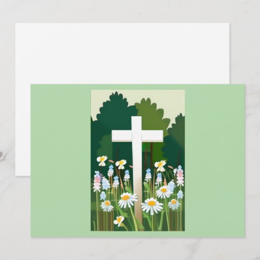 Flat Hartelijk dank Bedankkaart (Voorkant / Achterkant)