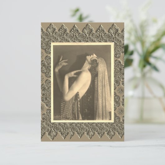 Flat Hartelijk dank Bedankkaart (Staand voorkant)