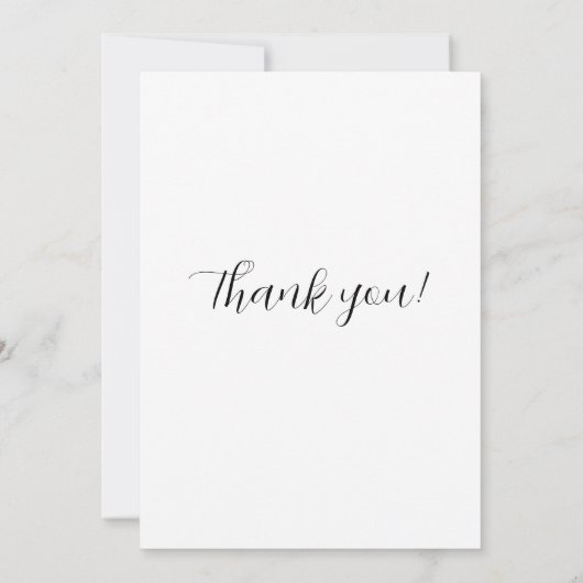 Flat Hartelijk dank Bedankkaart (Achterkant)