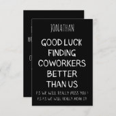 Flat Hartelijk dank Bedankkaart (Voorkant / Achterkant)