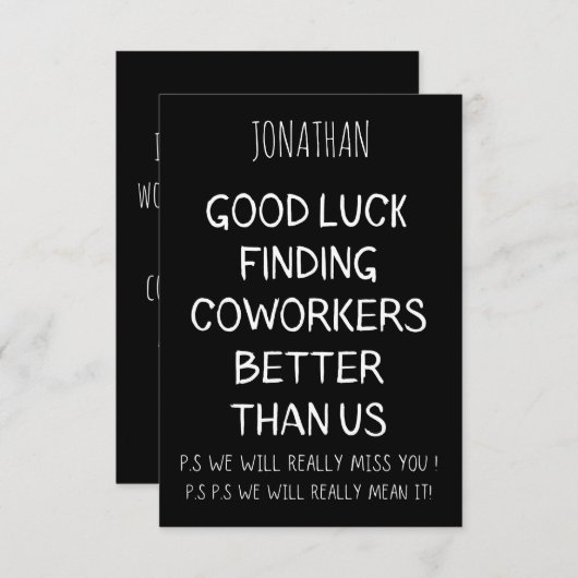 Flat Hartelijk dank Bedankkaart (Voorkant / Achterkant)