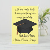 Flat Hartelijk dank Bedankkaart (Staand voorkant)