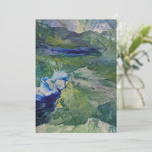 Flat Hartelijk dank Bedankkaart (Staand voorkant)