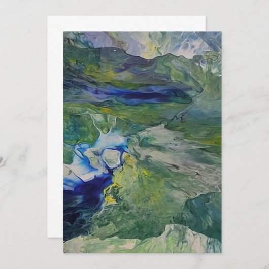 Flat Hartelijk dank Bedankkaart (Voorkant / Achterkant)