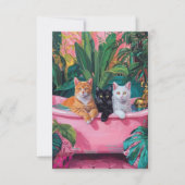 Flat Hartelijk dank Bedankkaart (Voorkant)