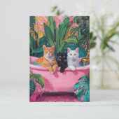 Flat Hartelijk dank Bedankkaart (Staand voorkant)