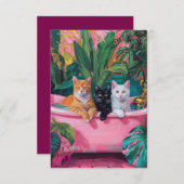 Flat Hartelijk dank Bedankkaart (Voorkant / Achterkant)