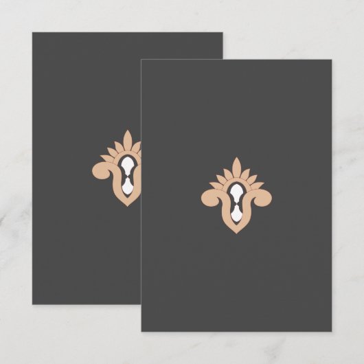 Flat Hartelijk dank Bedankkaart (Voorkant / Achterkant)