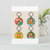 Flat Hartelijk dank Bedankkaart (Staand voorkant)