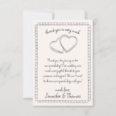 Flat Hartelijk dank Bedankkaart (Voorkant)