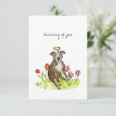 Flat Hartelijk dank Bedankkaart (Staand voorkant)