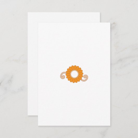 Flat Hartelijk dank Bedankkaart (Voorkant / Achterkant)