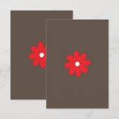 Flat Hartelijk dank Bedankkaart (Voorkant / Achterkant)