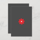 Flat Hartelijk dank Bedankkaart (Voorkant / Achterkant)