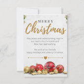 Flat Hartelijk dank Bedankkaart (Voorkant)