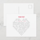 Flat Hartelijk dank Briefkaart (Voorkant / Achterkant)
