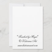 Flat Hartelijk dank! Met een magisch meisje.. Bedankkaart (Achterkant)