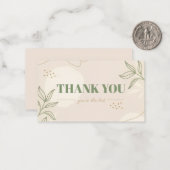 Flat Hartelijk dank Notitiekaartje (Voorkant / Achterkant in situ)