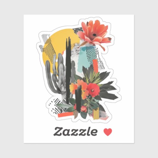 Flat Hartelijk dank Sticker (Vel)