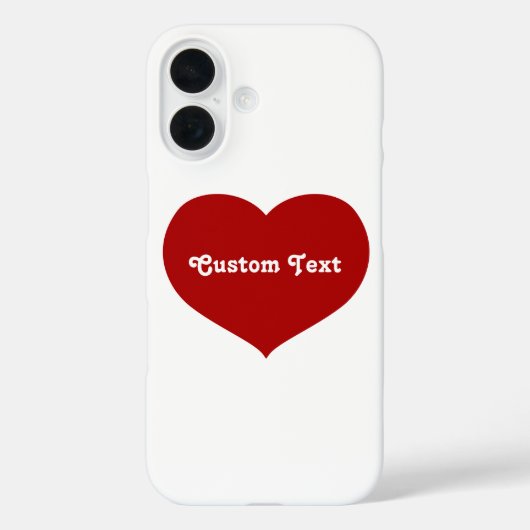 Flat Heart Icon Case-Mate iPhone Case (Achterkant)