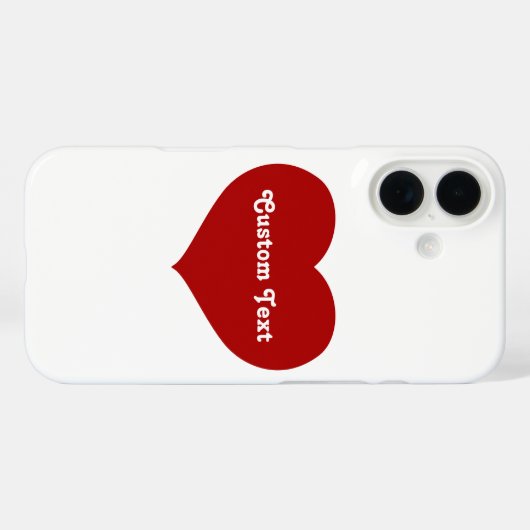Flat Heart Icon Case-Mate iPhone Case (Achterkant (horizontaal))