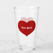 Flat Heart Icon Glas (Achterkant)