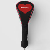Flat Heart Icon Golfheadcover (Voorkant)