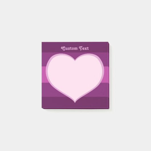 Flat Heart Icon Post-it® Notes (Voorkant)