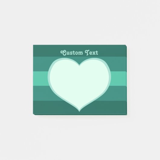 Flat Heart Icon Post-it® Notes (Voorkant)