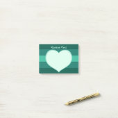 Flat Heart Icon Post-it® Notes (Op bureau)