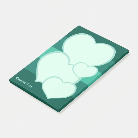 Flat Heart Icon Post-it® Notes (Schuin)