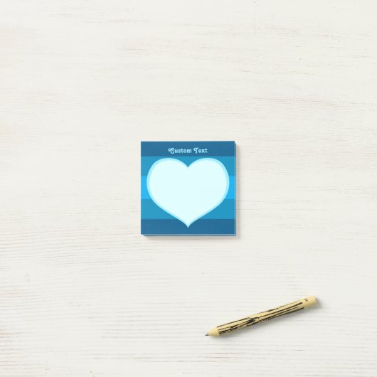 Flat Heart Icon Post-it® Notes (Op bureau)