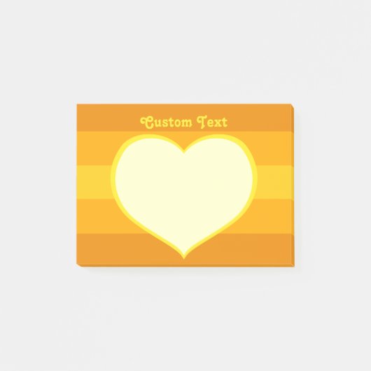 Flat Heart Icon Post-it® Notes (Voorkant)