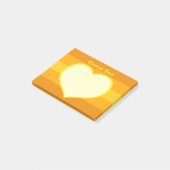Flat Heart Icon Post-it® Notes (Schuin)