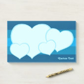 Flat Heart Icon Post-it® Notes (Op bureau)