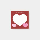 Flat Heart Icon Post-it® Notes (Voorkant)