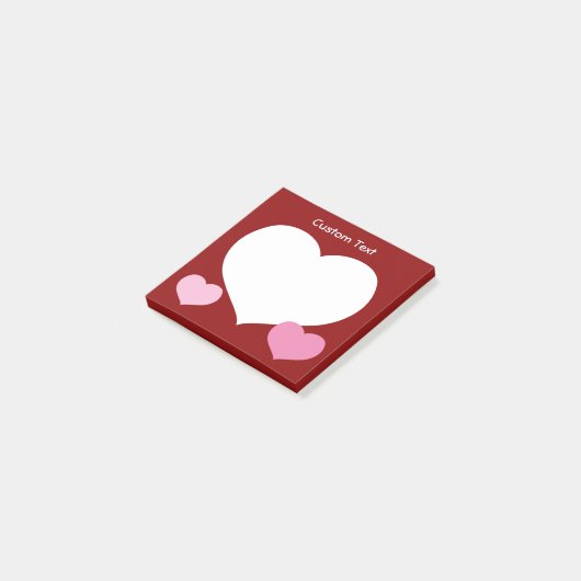 Flat Heart Icon Post-it® Notes (Schuin)
