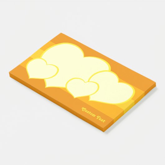 Flat Heart Icon Post-it® Notes (Schuin)