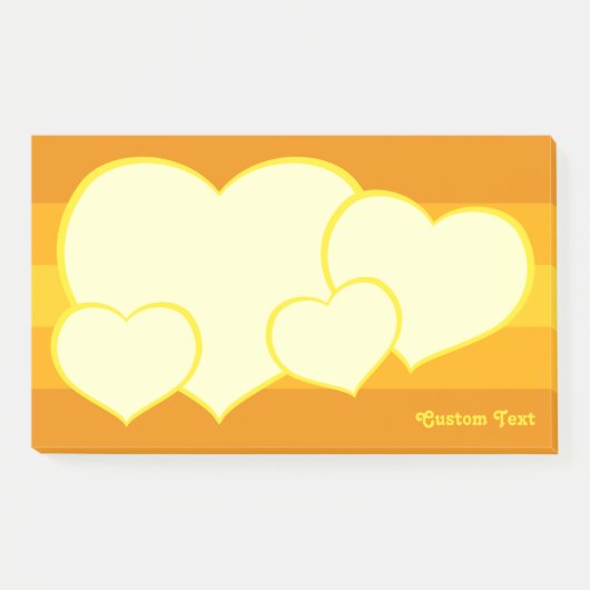 Flat Heart Icon Post-it® Notes (Voorkant)